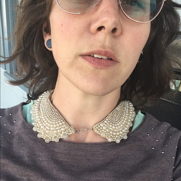 Antique pearled Peter Pan collar necklace - Picture 3 of 3